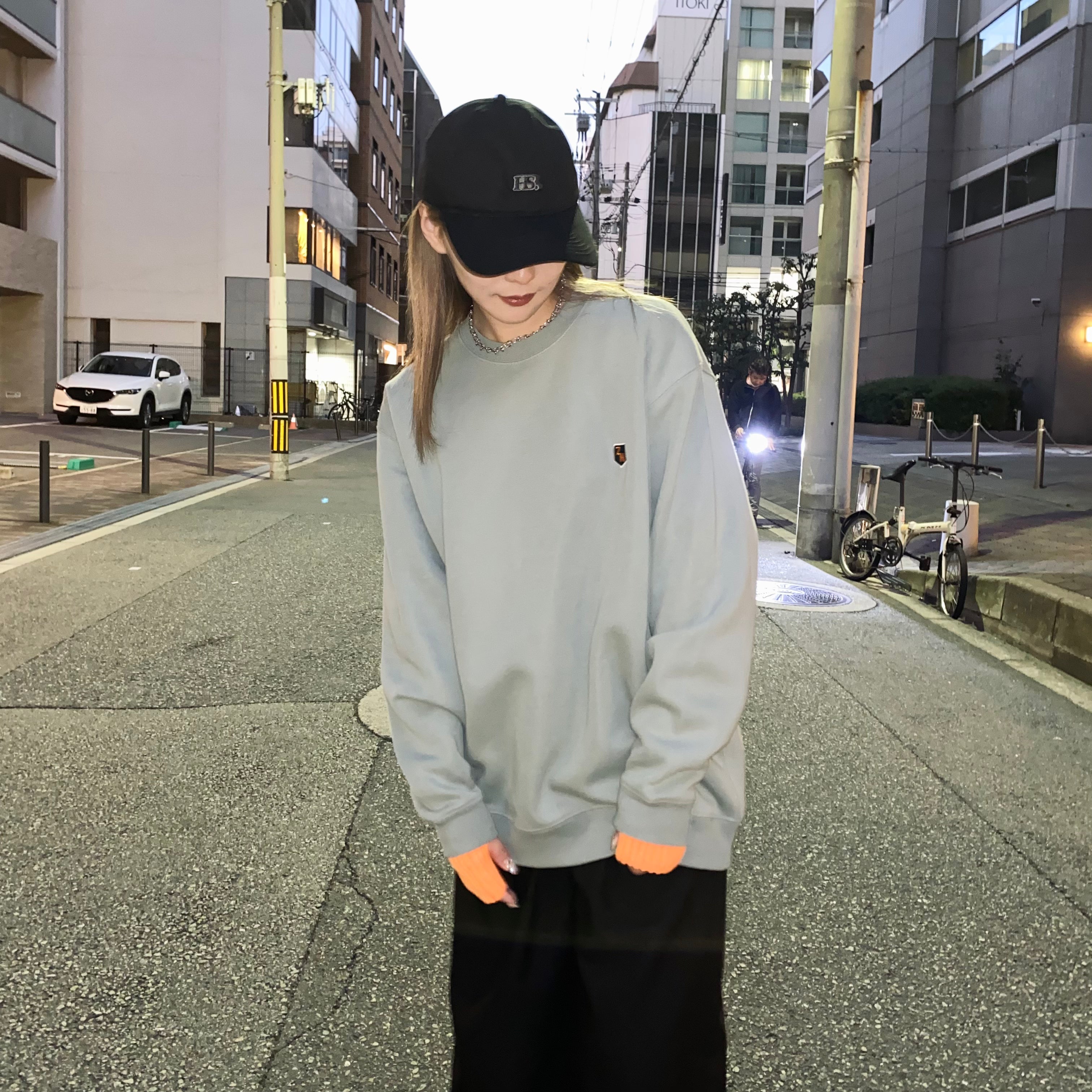 【O0095】ZOUTONEKO ワッペンスウェット -グリーン- ※2/18~24頃より順次発送予定