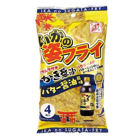 【アサムラサキ】いかの姿フライ　バター醤油風味 4枚入り×2袋セット ※割れの可能性あり　※4/30-5/6より順次発送