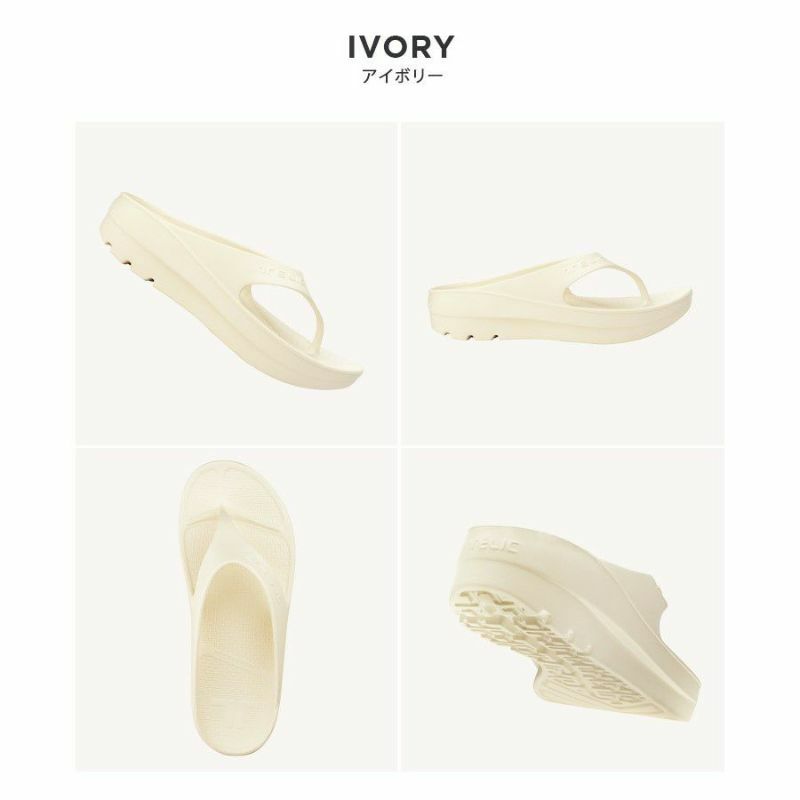 【厚底タイプ】W-FLIPFLOP　-アイボリー-  ※4/9~4/15頃より順次発送予定