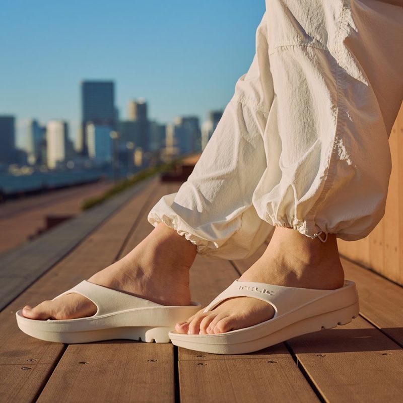 【厚底タイプ】W-FLIPFLOP　-アイボリー-  ※4/9~4/15頃より順次発送予定