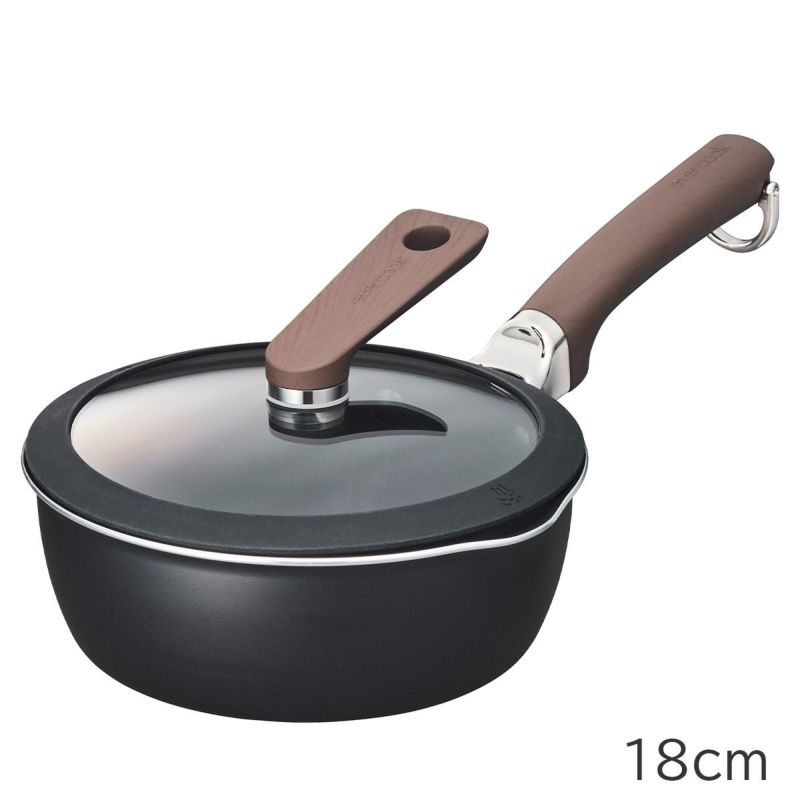 evercook　DECO　18マルチパン+ガラスふたセット (ブラック)　※11/12〜18より順次発送