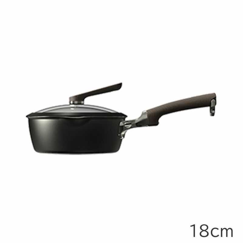 evercook　DECO　18マルチパン+ガラスふたセット (ブラック)　※11/12〜18より順次発送