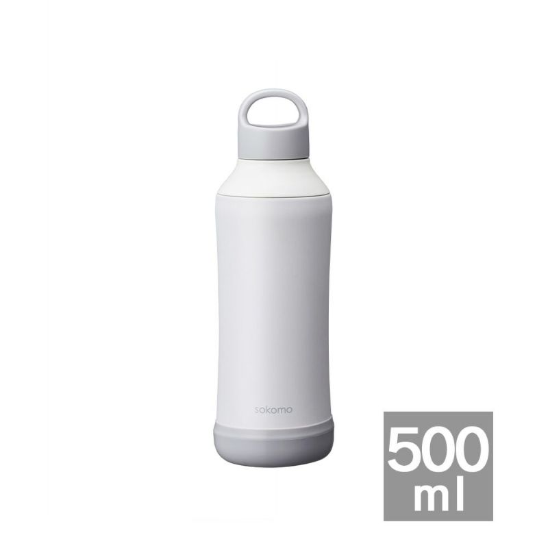 【マイボトルスティック3本付き】そこまで洗えるボトル500ml　ホワイト　※11/12〜18より順次発送
