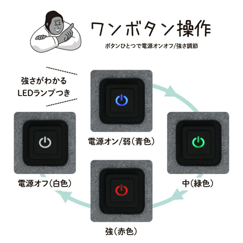 ゴリラのひとつき　グレー　※8/13~19より順次発送