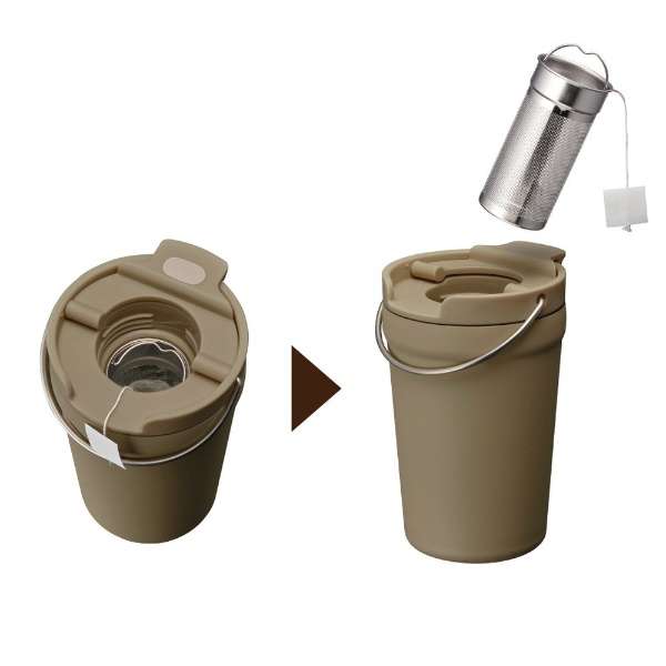 ＯＮ℃ＺＯＮＥ紅茶専科タンブラー350ml　トープ　※8/13~19より順次発送