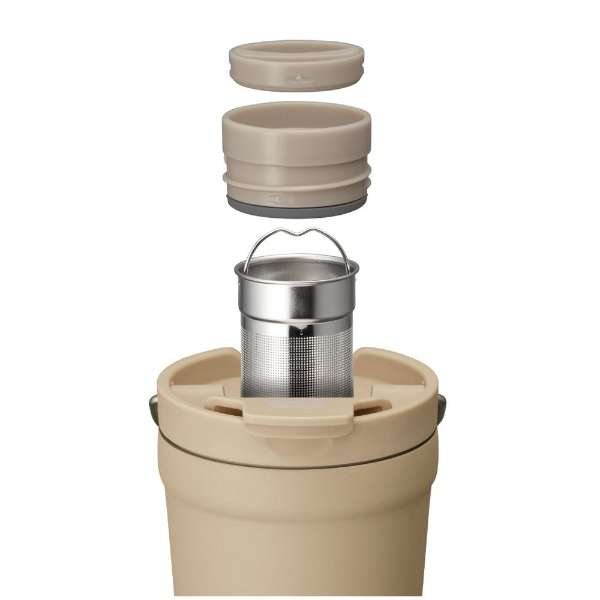 ＯＮ℃ＺＯＮＥ紅茶専科タンブラー350ml　ピンクベージュ　※8/13~19より順次発送
