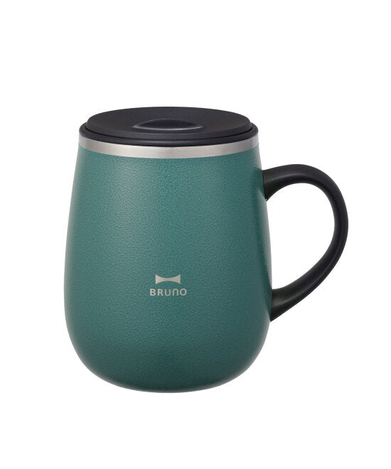 【BRUNO】ノベルティ付蓋つきステンレスマグtall　ブルーグリーン　※12/17〜12/23頃より順次発送