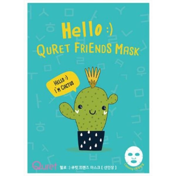 Quret Friends Mask サボテン×鎮静　※4/30~5/6迄に順次発送予定