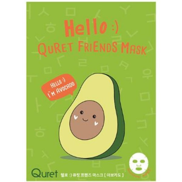 Quret Friends Mask アボカド×栄養　※4/23~4/29迄に順次発送予定