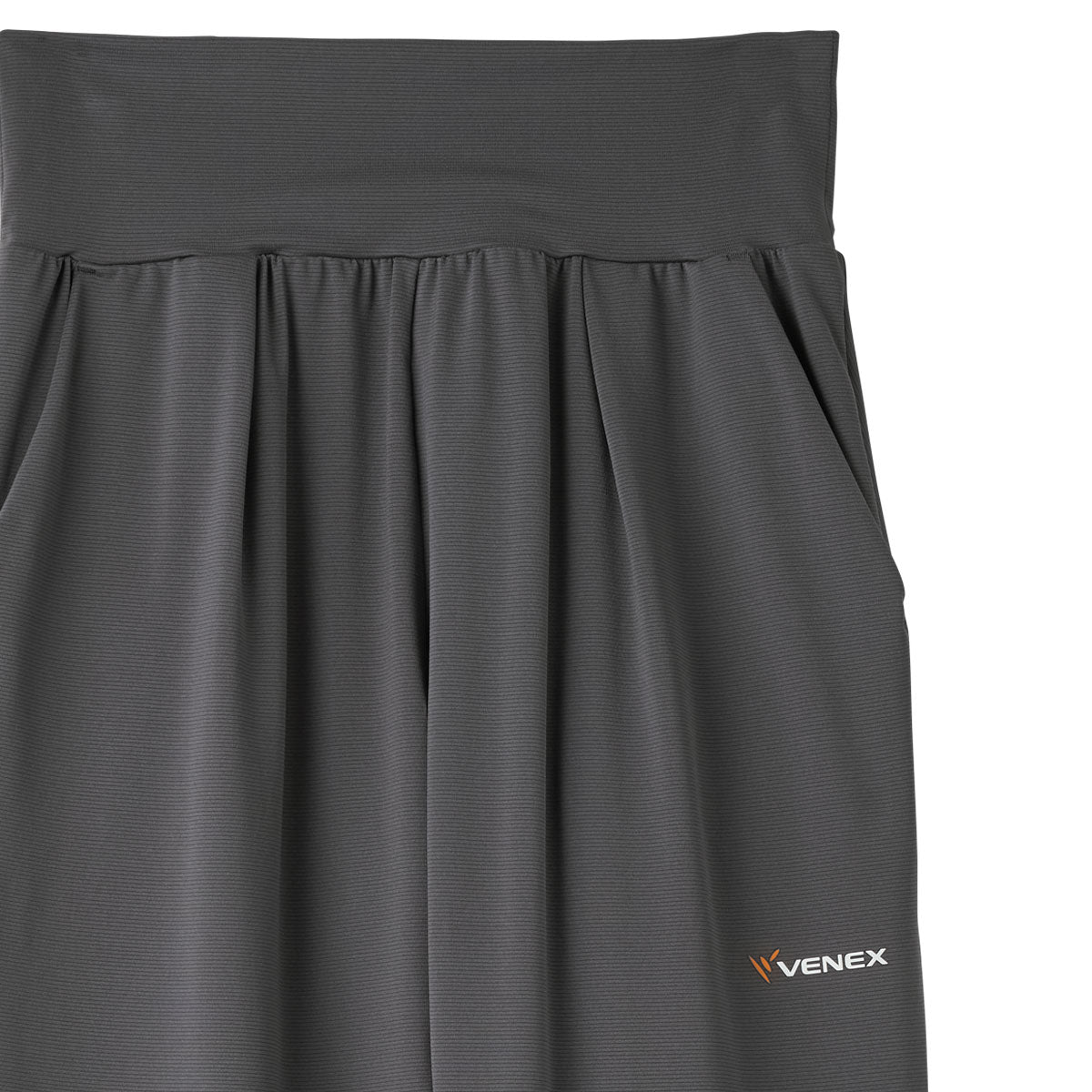 【ヨガウェア🧘】 VENEX　リカバリー ヨガウェア ロングテーパードパンツ レディース　-チャコール-  　※4/16-22頃より配送予定
