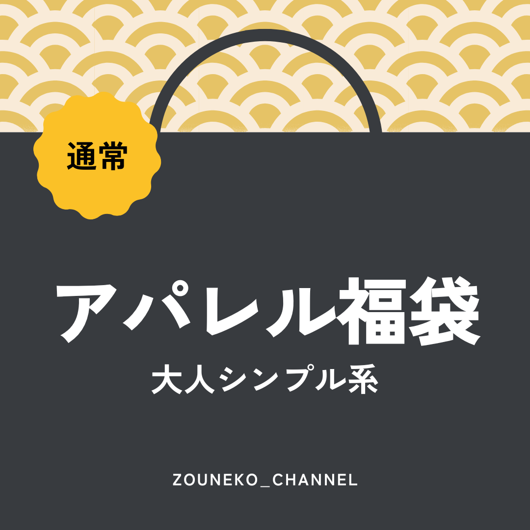 【福袋2025】アパレル福袋「大人シンプル系」通常ver.　※12/10〜16より順次発送