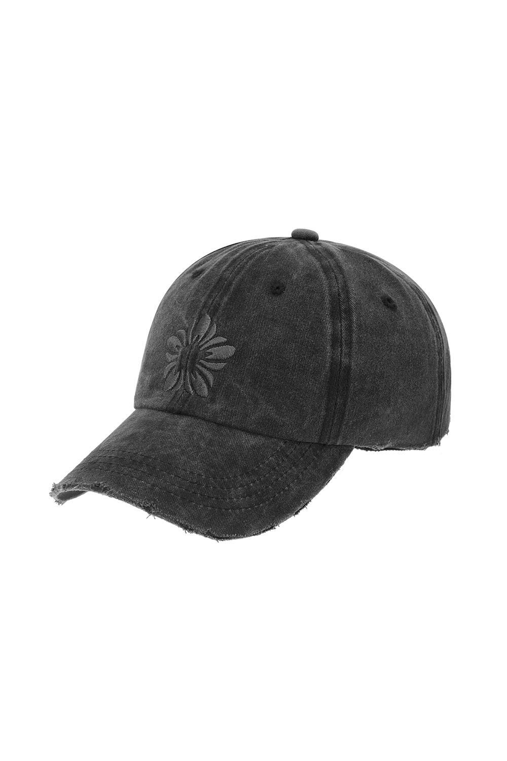 ※予約商品【ULKIN】[Runway] MUGUNG Embroidery Pigment Ball Cap_Charcoal　※12月頃より順次配送予定