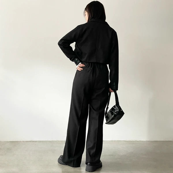 🉐大特価SALE🉐 起毛ツイードショートジャケット -ブラック-　※6/4~10迄に順次発送予定
