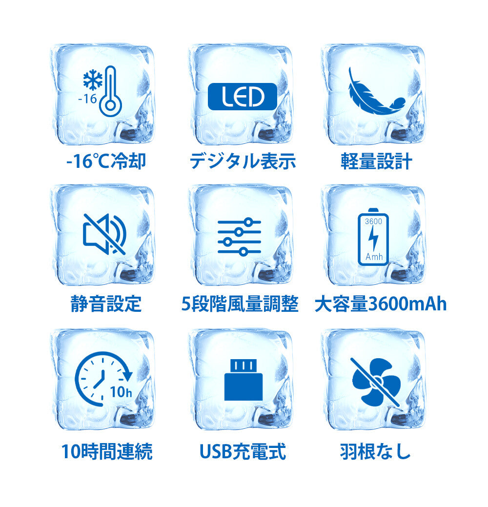 超軽量ネックファンPRO　-スノーグレー-　※7/16-7/22迄に順次発送予定