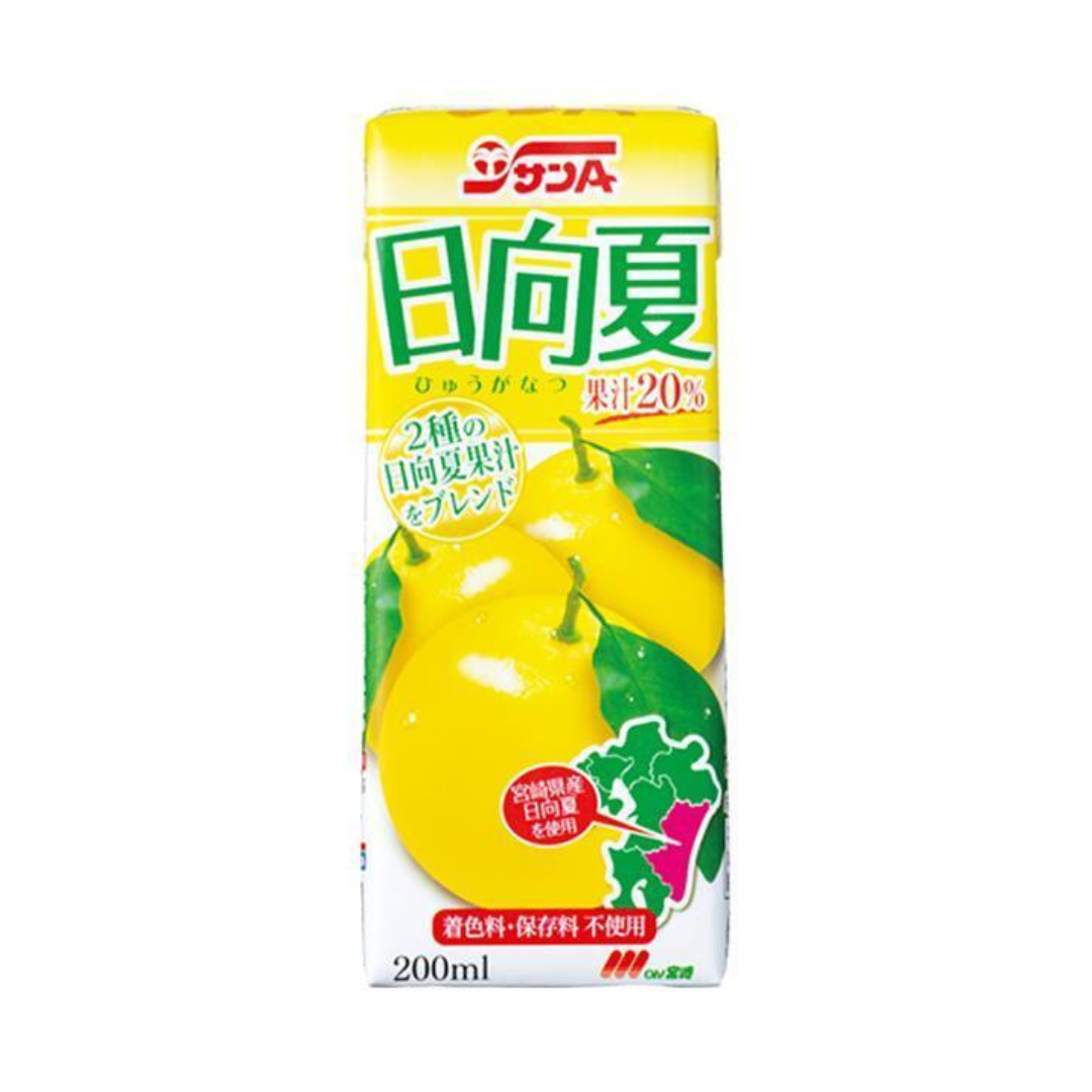 日向夏ドリンク20% 200ml紙パック24本セット　※7/9~7/15迄に順次発送予定