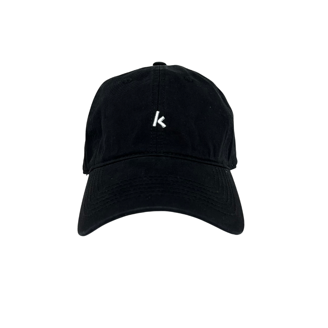 アルファベット「K」キャップ -ブラック-　※8/6〜12迄に順次発送予定