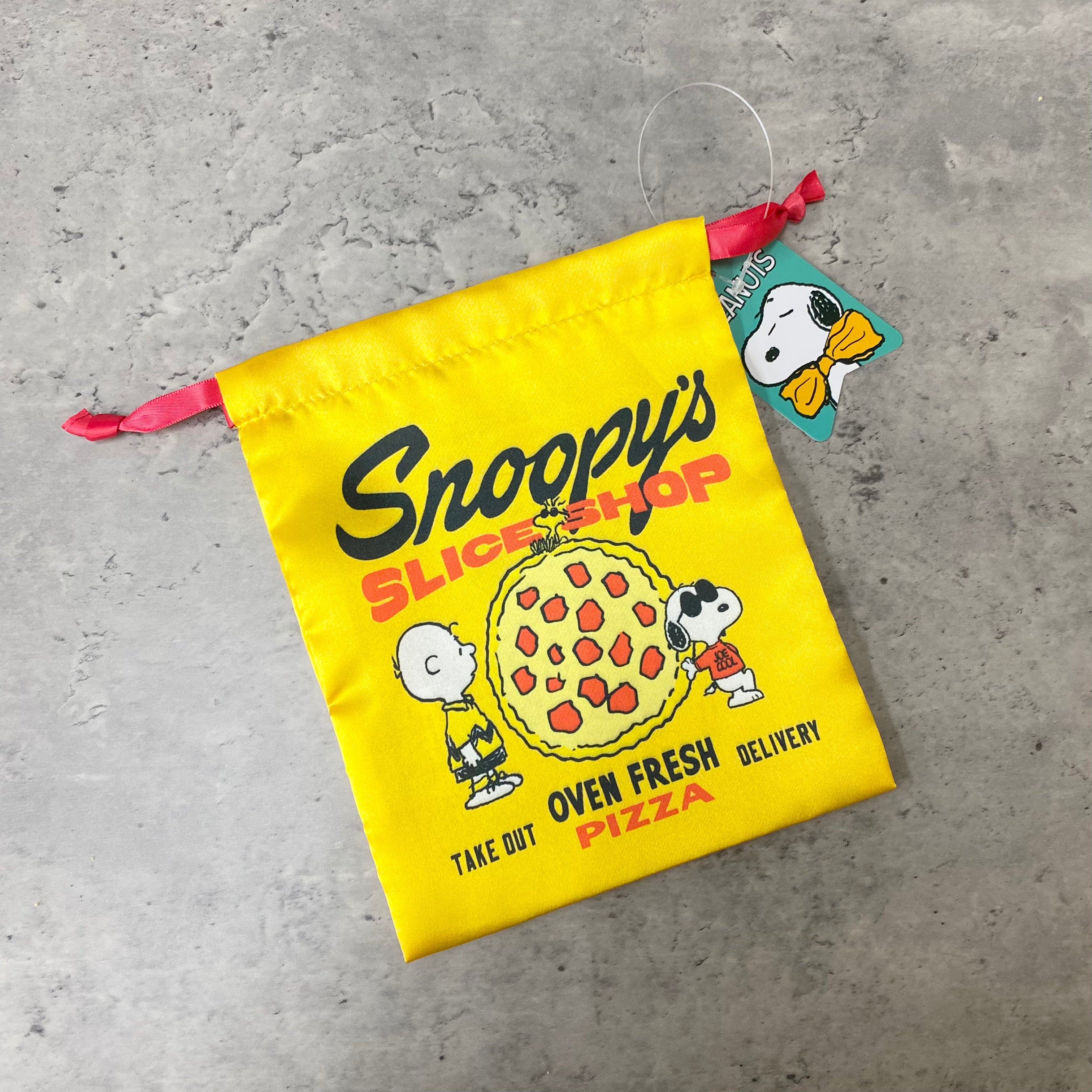 キャラクター巾着 -スヌーピー -PIZZA-　※1/7〜14より順次配送予定