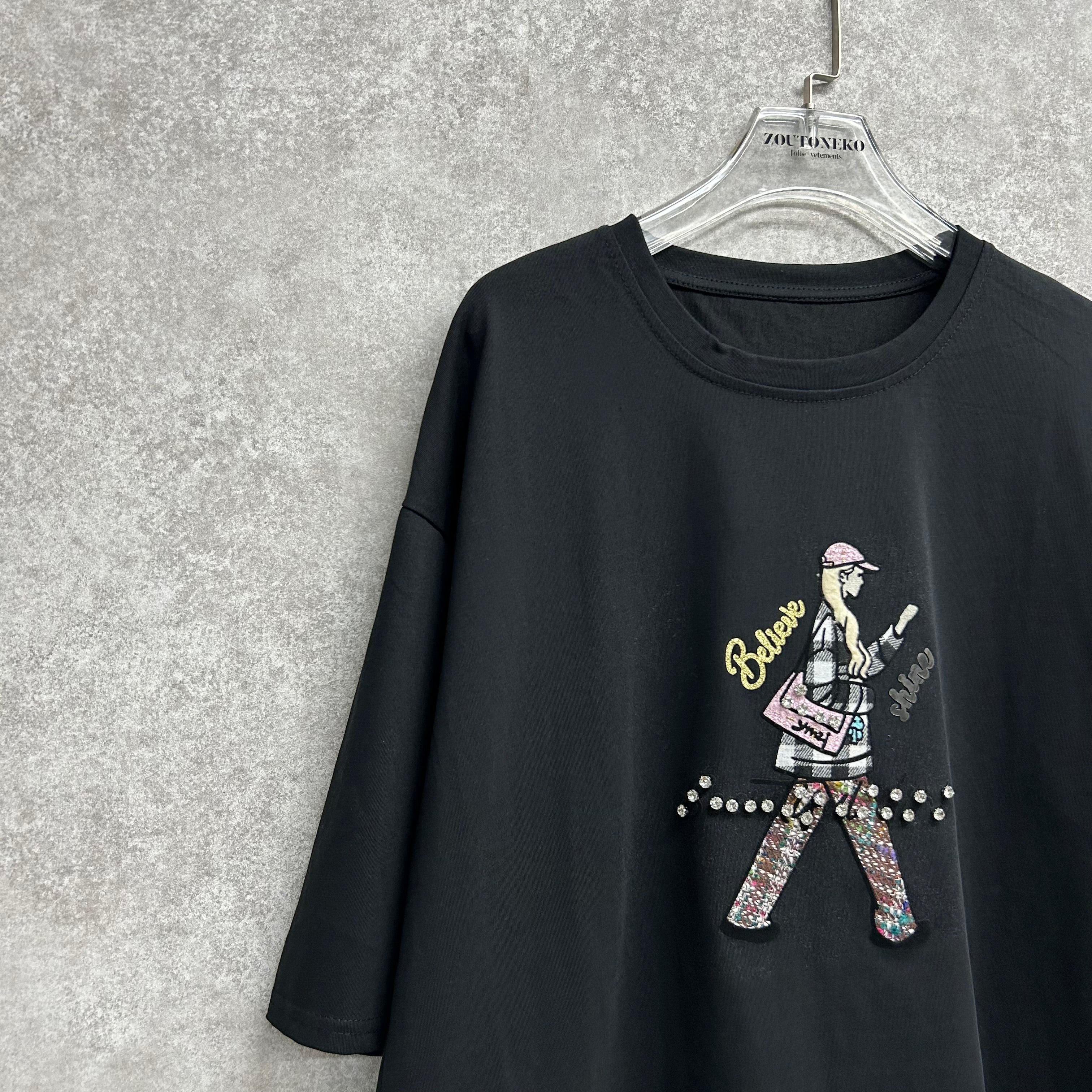 シティーガールTシャツ　-ブラック-　※3/5〜11頃より順次発送予定