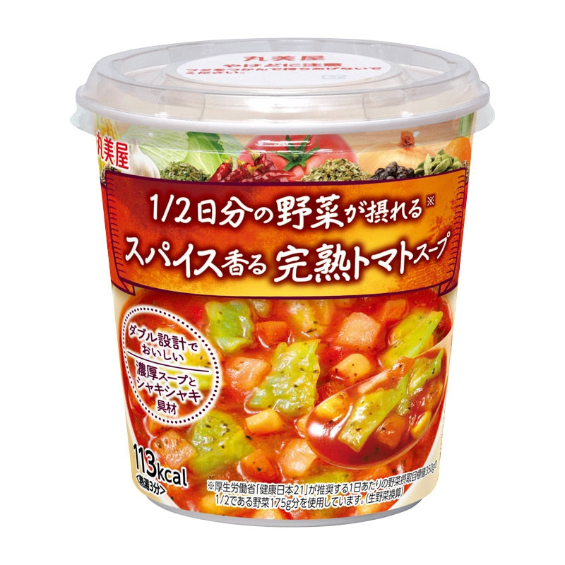 【丸美屋】1/2日分の野菜が摂れる ＜スパイス香る完熟トマトスープ＞　※7/16~22迄に順次発送予定