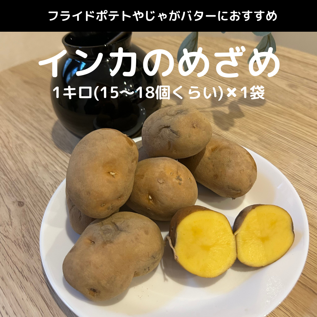 【北海道フェア　野菜部門🥬】じゃがいも　4種×各1㎏セット　(インカのめざめ、北あかり、メークイン、男しゃく)　※5/25~31より順次発送予定