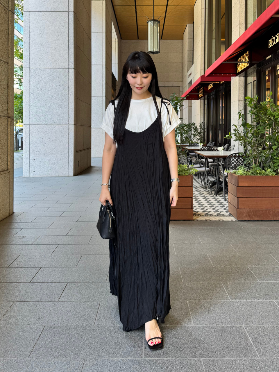 【ASYMM】CRUSHÉ DRESS -black-　※7/28〜8/1迄に順次発送