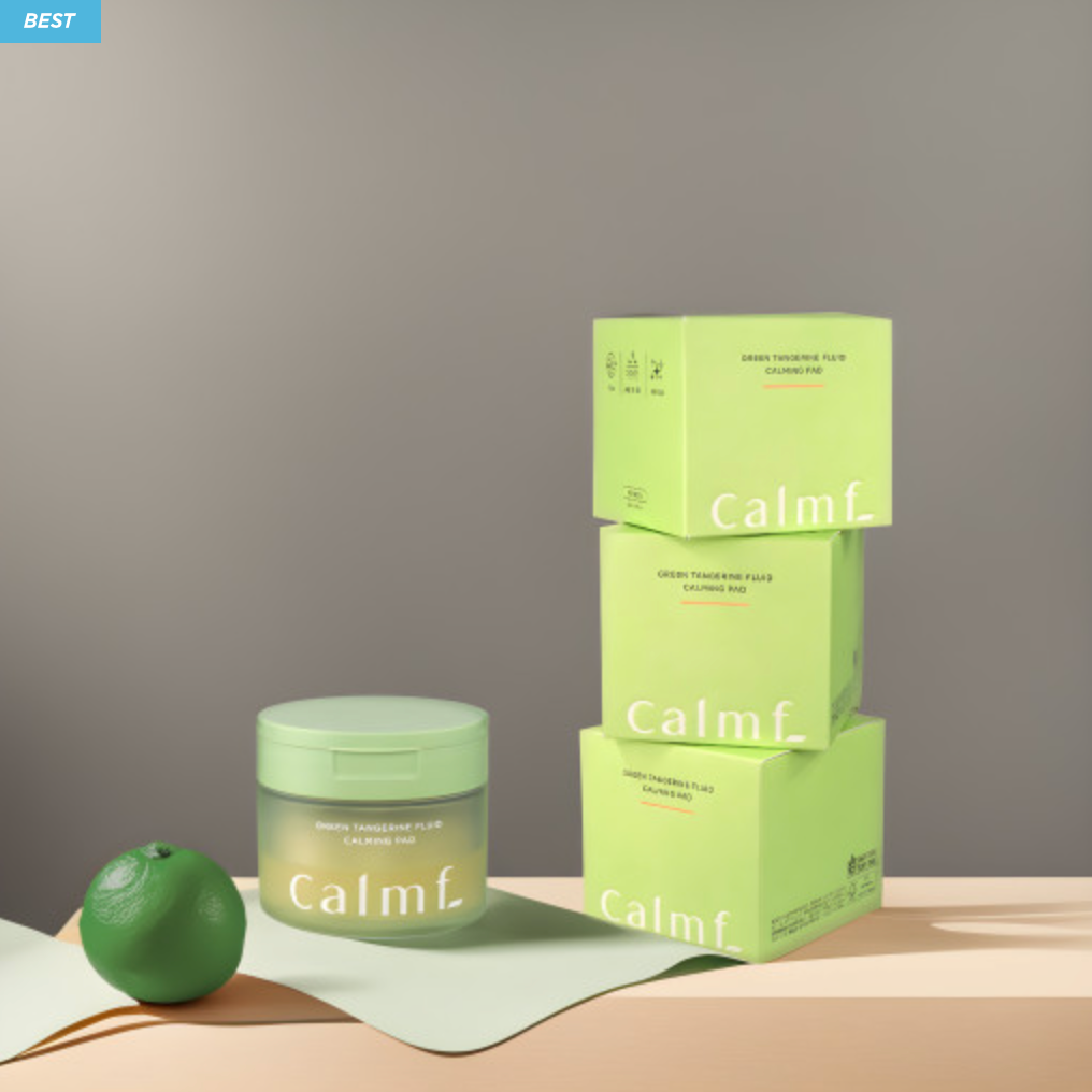 【calmf】green tangerine fluid calming pad（トナーパッド） ※7/8〜7/19迄に順次発送予定