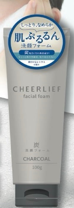 【CHEERLIEF】　洗顔フォーム　炭 100g　※6/18~24頃より順次配送　※お1人様1つまで