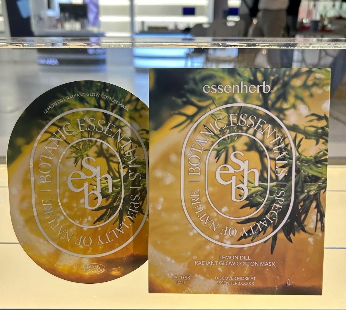 【数量限定 1＋1✨】【essenherb】エッセンハーブレモンディルラジアントグローコットンマスク　※10/21-28より順次発送予定
