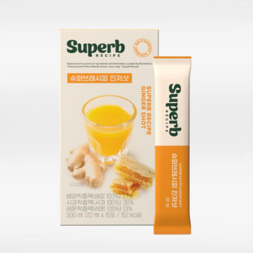 スーパーレシピ ジンジャーショット レモン 無砂糖 20ml 15包 　※1/14-20頃より配送予定