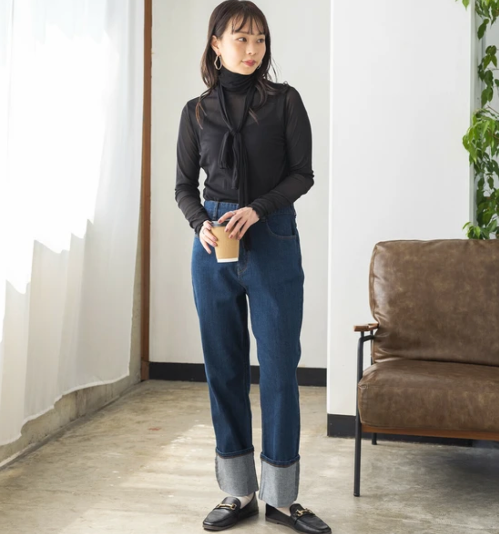 【hunch】パワーネット ボウタイ付きタートル シアーインナー   -ブラック-　※3月26日~4月1日迄に順次発送予定