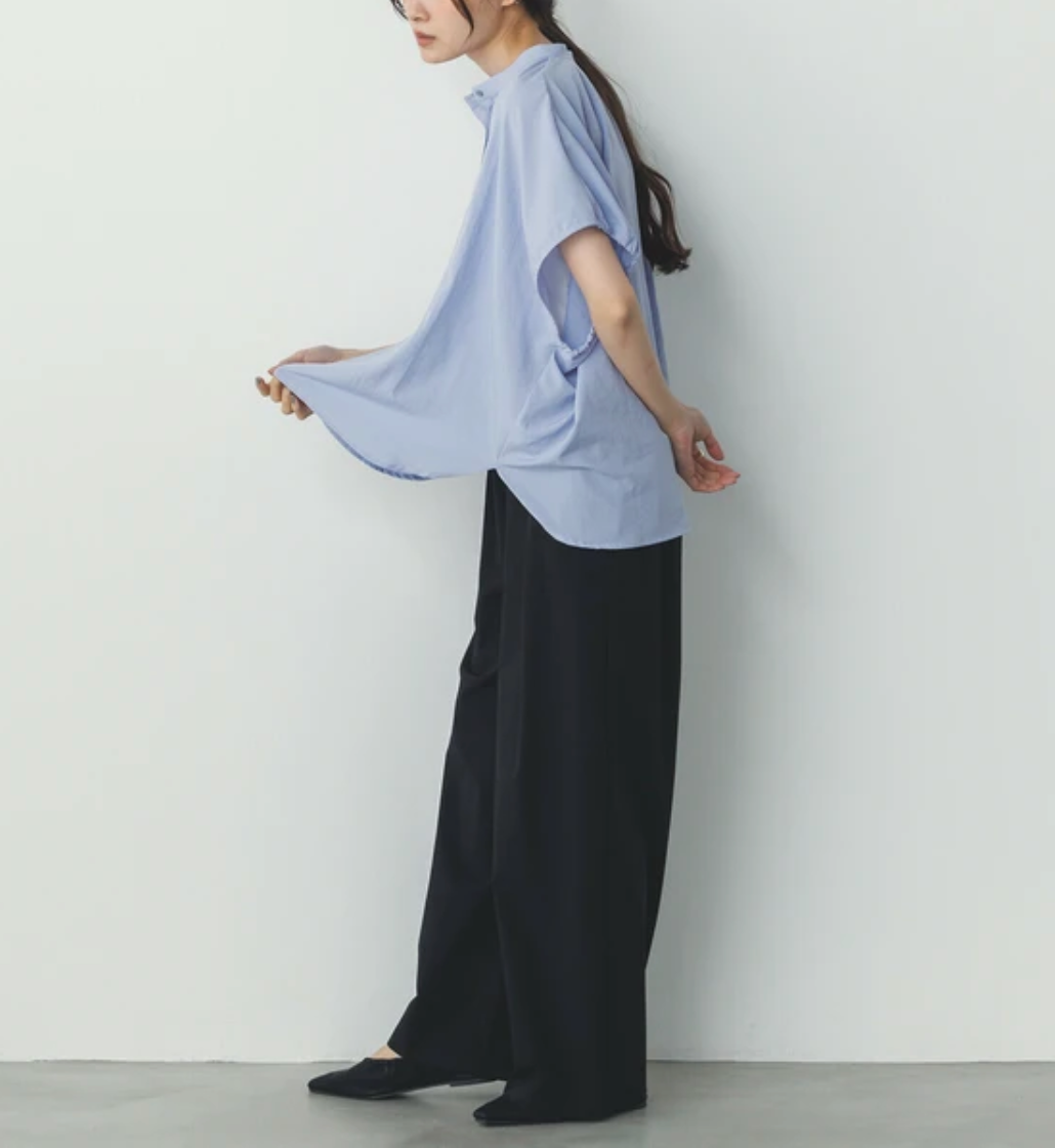 【hunch】接触冷感(厚手)ワイドストレートパンツ　※6/11~17迄に順次発送予定