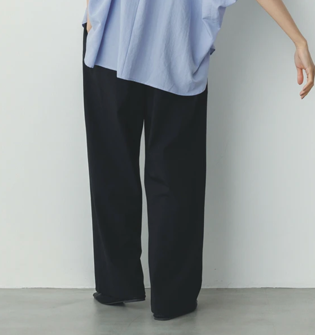 【hunch】接触冷感(厚手)ワイドストレートパンツ　※6/11~17迄に順次発送予定