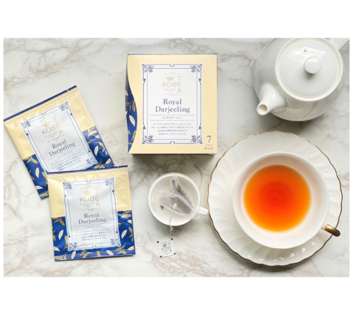 【神戸紅茶】More Cup of Tea ロイヤルダージリン 7ティーバッグス　※7/2-8迄に順次発送予定