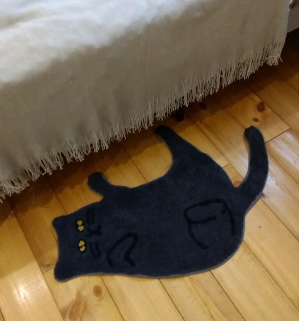 cat アクセントマット　-KURO-　※5/7〜13迄に順次発送予定