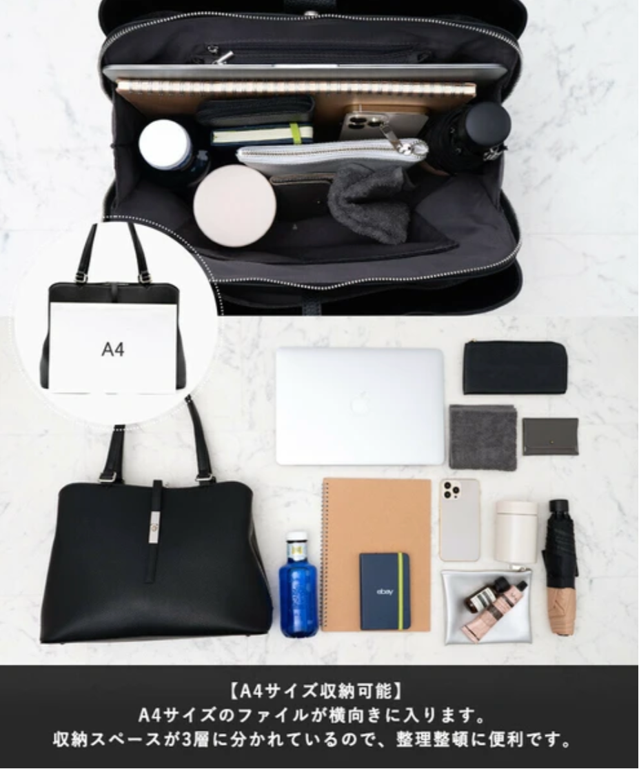3ROOMトートバッグシルバー金具　-グレー-　※5/21~27迄に順次発送予定