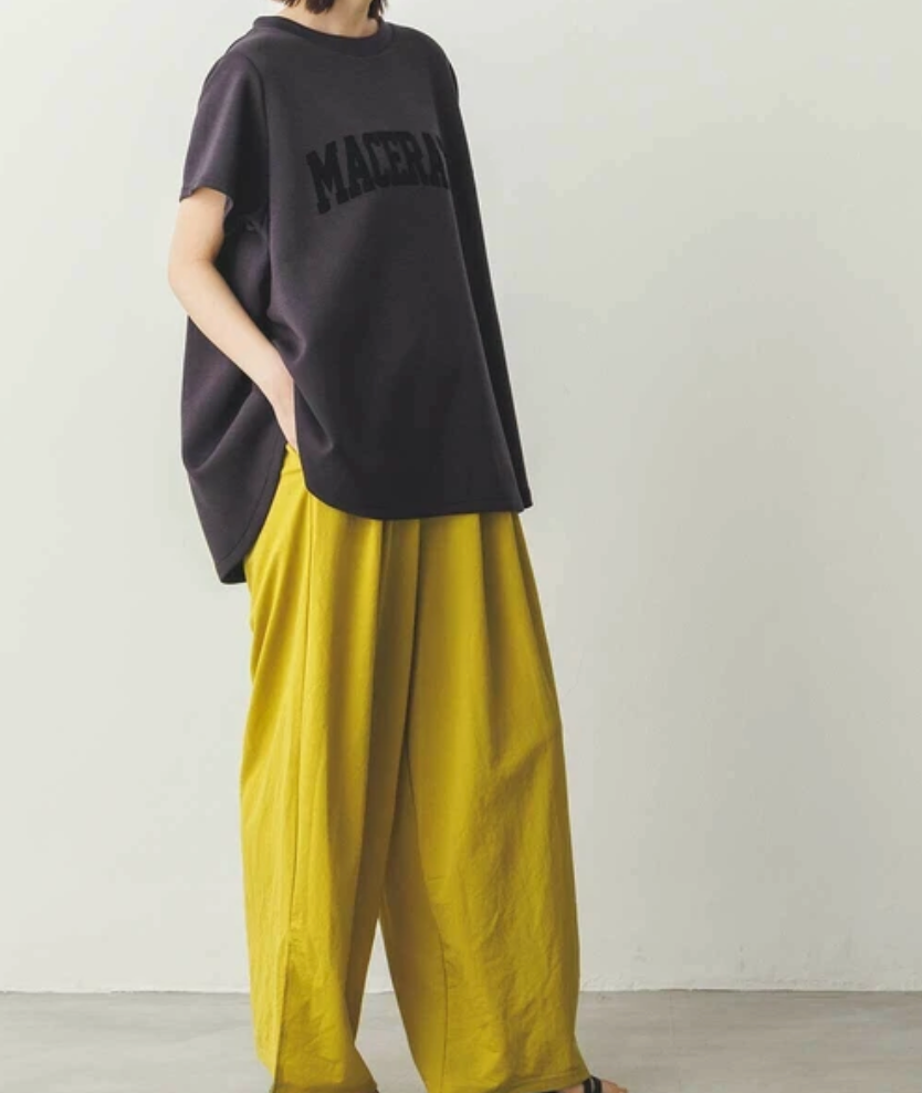 【ぞうねこ別注】フロッキーロゴフレアTシャツ　-チャコール-　※8/6〜8/12迄に順次発送予定