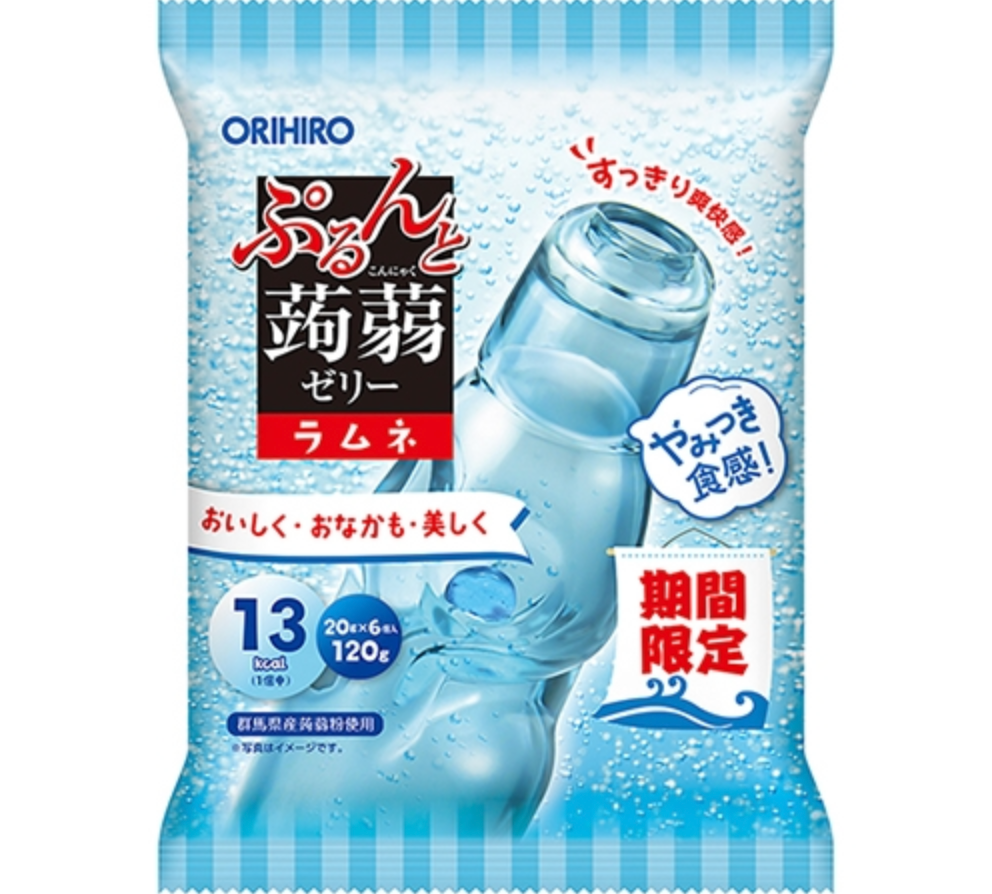 ぷるんと蒟蒻ゼリー /パウチ 6個入　-ラムネ-　※8/6〜12迄に順次発送予定