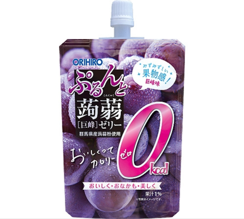 ぷるんと蒟蒻ゼリー/蒟蒻Plus/スタンディング　-カロリーゼロ巨峰-　※8/6〜12迄に順次発送予定