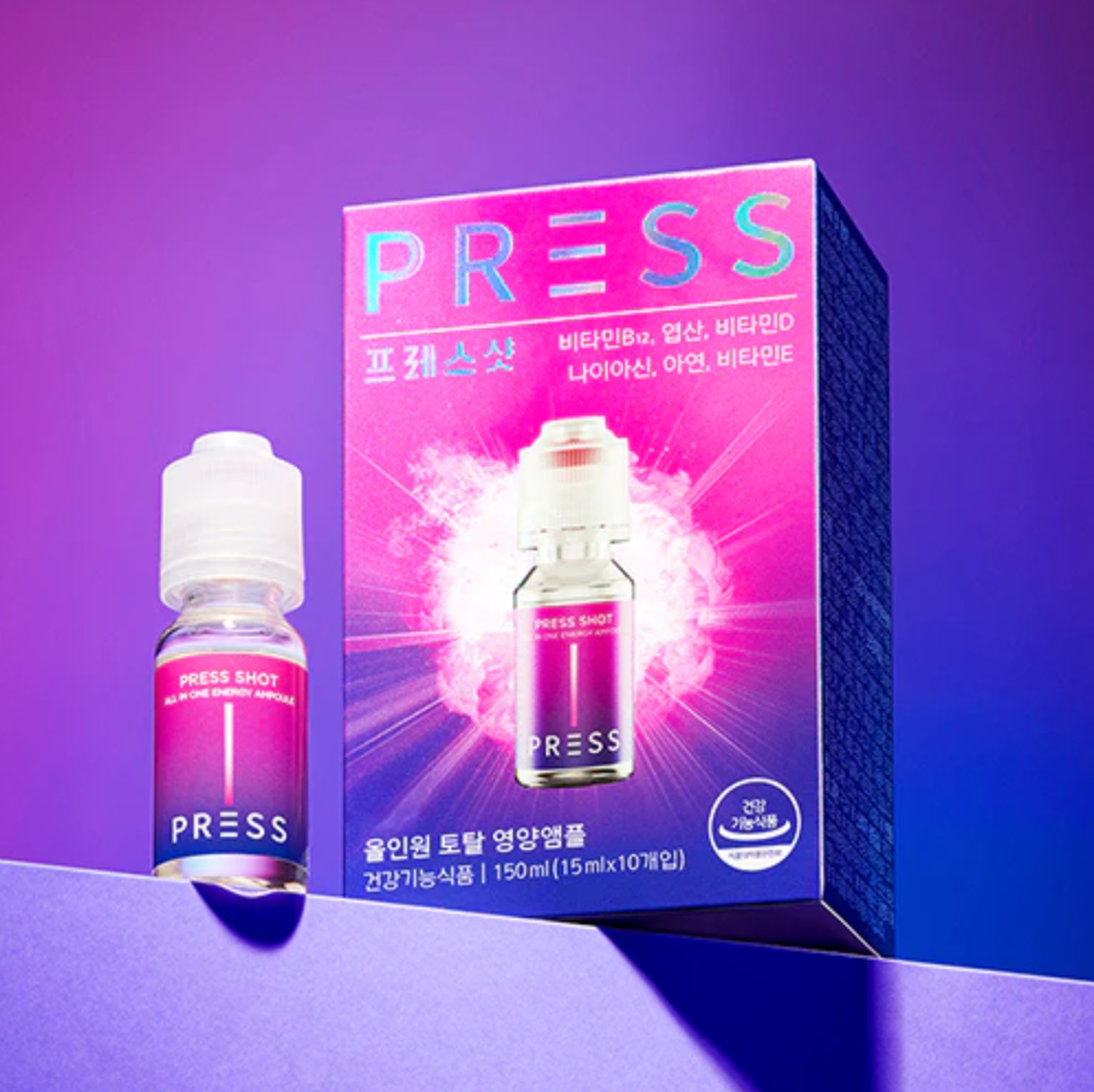 【特典付き🎁】PRESS SHOT＋プロテインシェイク＋マスクパック2枚　※7/30〜8/5迄に順次発送予定