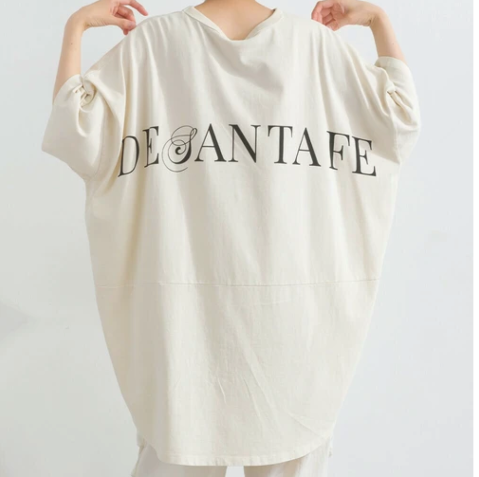 ピグメントロゴプリントTシャツ　-アイボリー-　※7/9〜15迄に順次発送予定