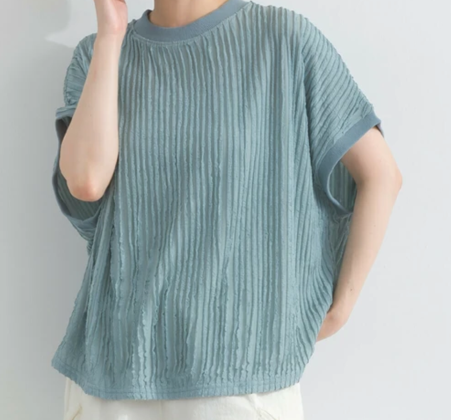 天竺編みビッグTシャツ　-ライトブルー-　※7/9〜15迄に順次発送予定