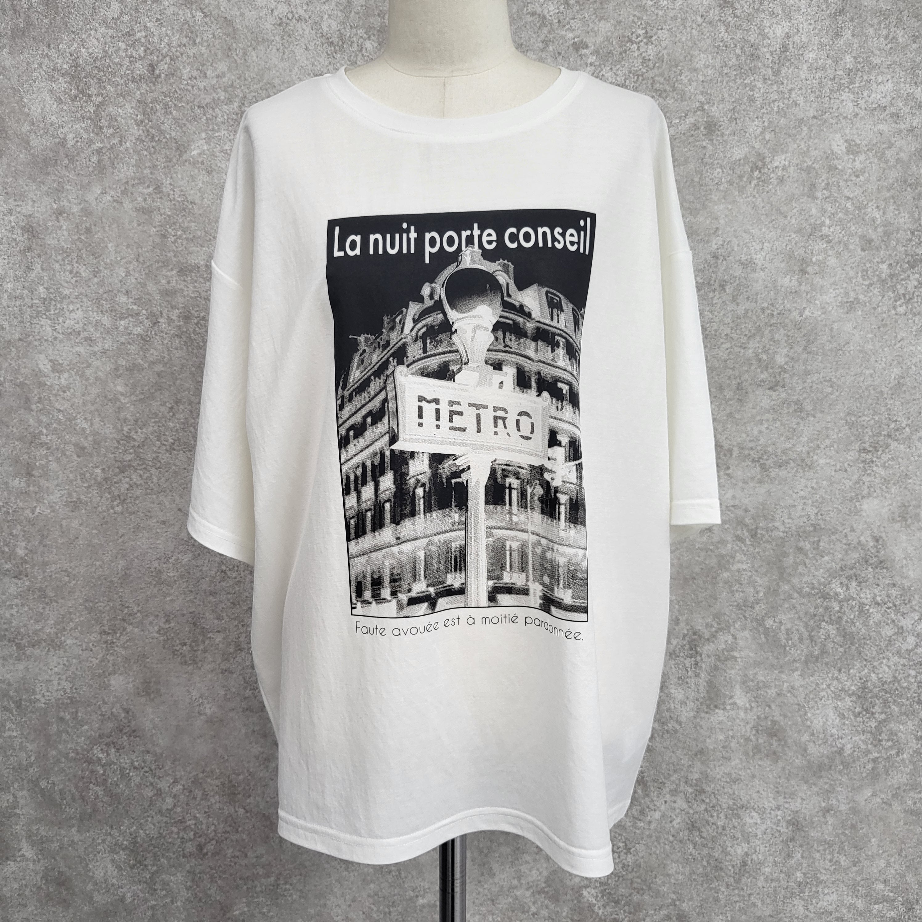 接触冷感プリントTシャツ -ホワイト-　※5/28~6/3迄に順次発送予定
