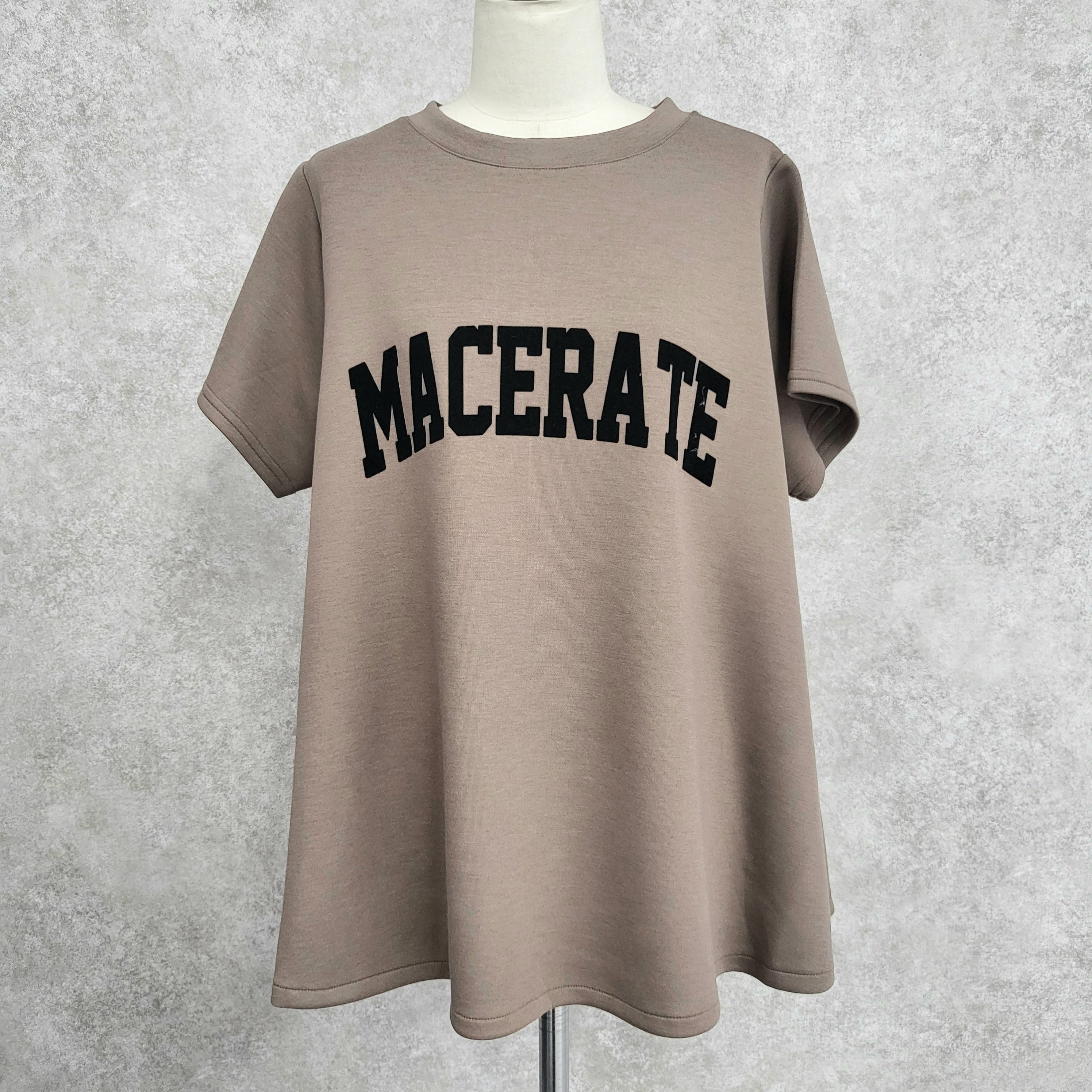 【ぞうねこ別注】フロッキーロゴフレアTシャツ　-モカ-　※8/6〜8/12迄に順次発送予定