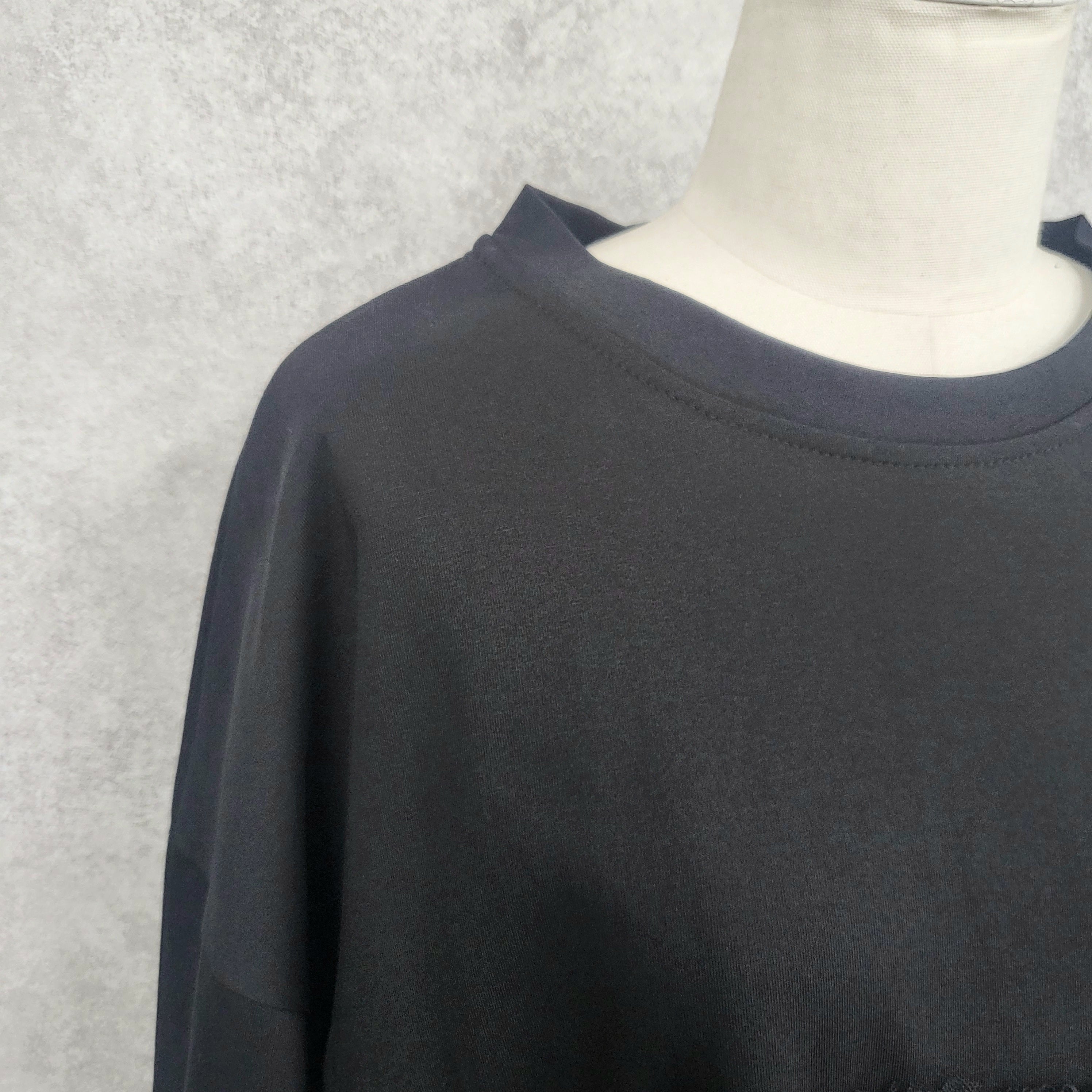 ふわふわフリルTシャツ　-ブラック-　※6/4~10迄に順次発送予定