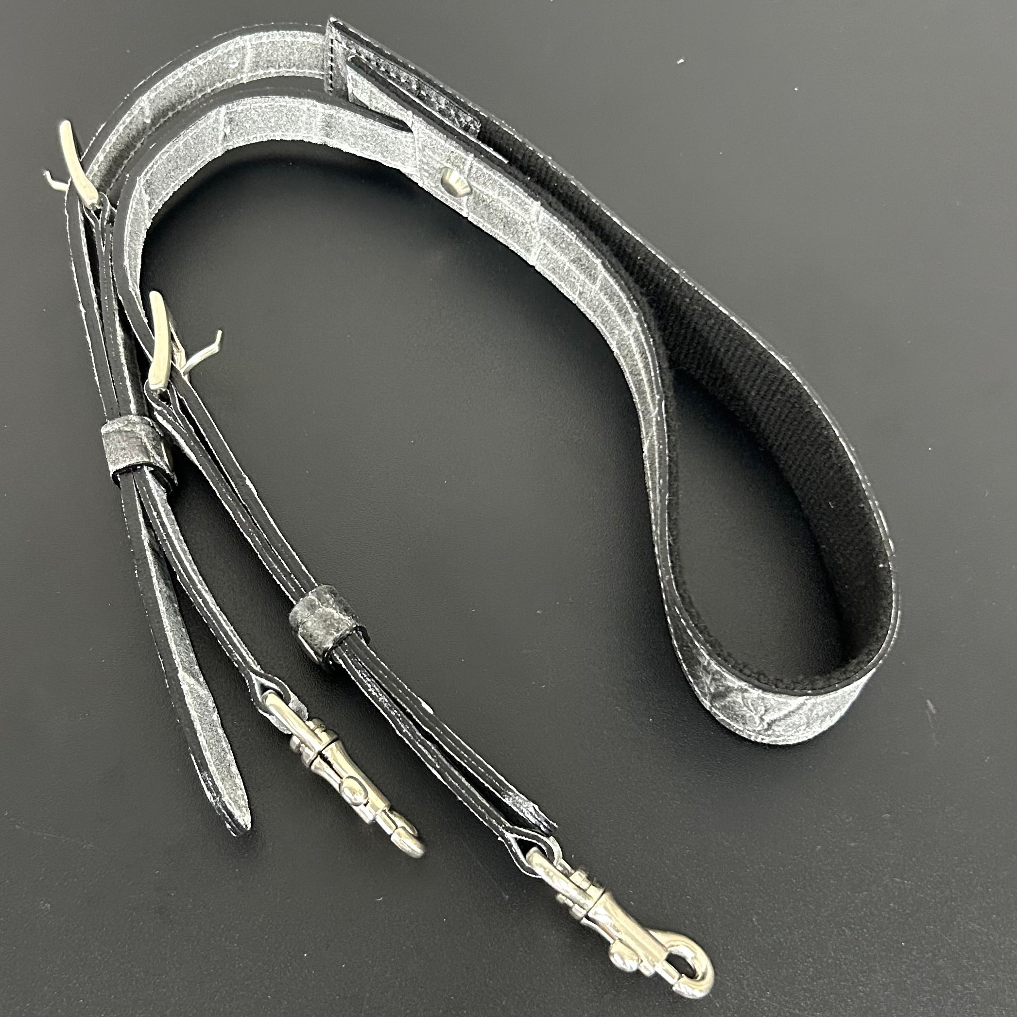 【MUL008】ウォレットショルダー　-ホワイトヌバック汚し加工‐　クロコダイル型押し　レザーショルダー　※7/2〜7/12より事務所から順次発送予定
