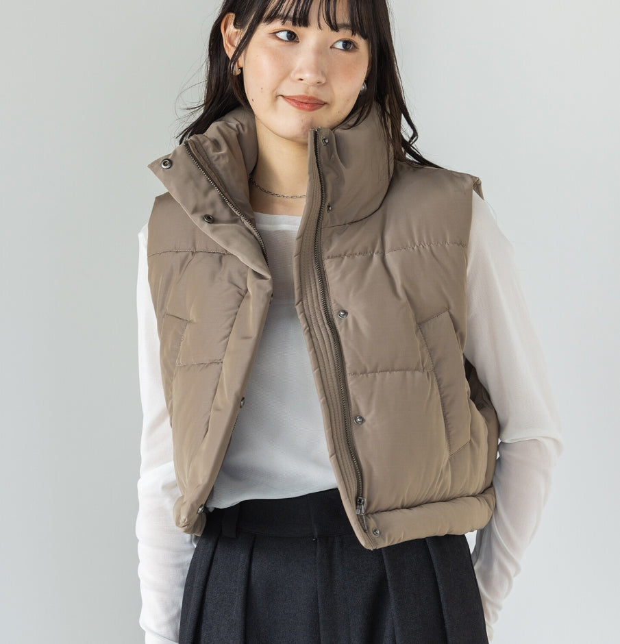 【hunch】マルチウェイ中綿ベスト　 モカ   ※2/26~3/4頃より順次配送予定