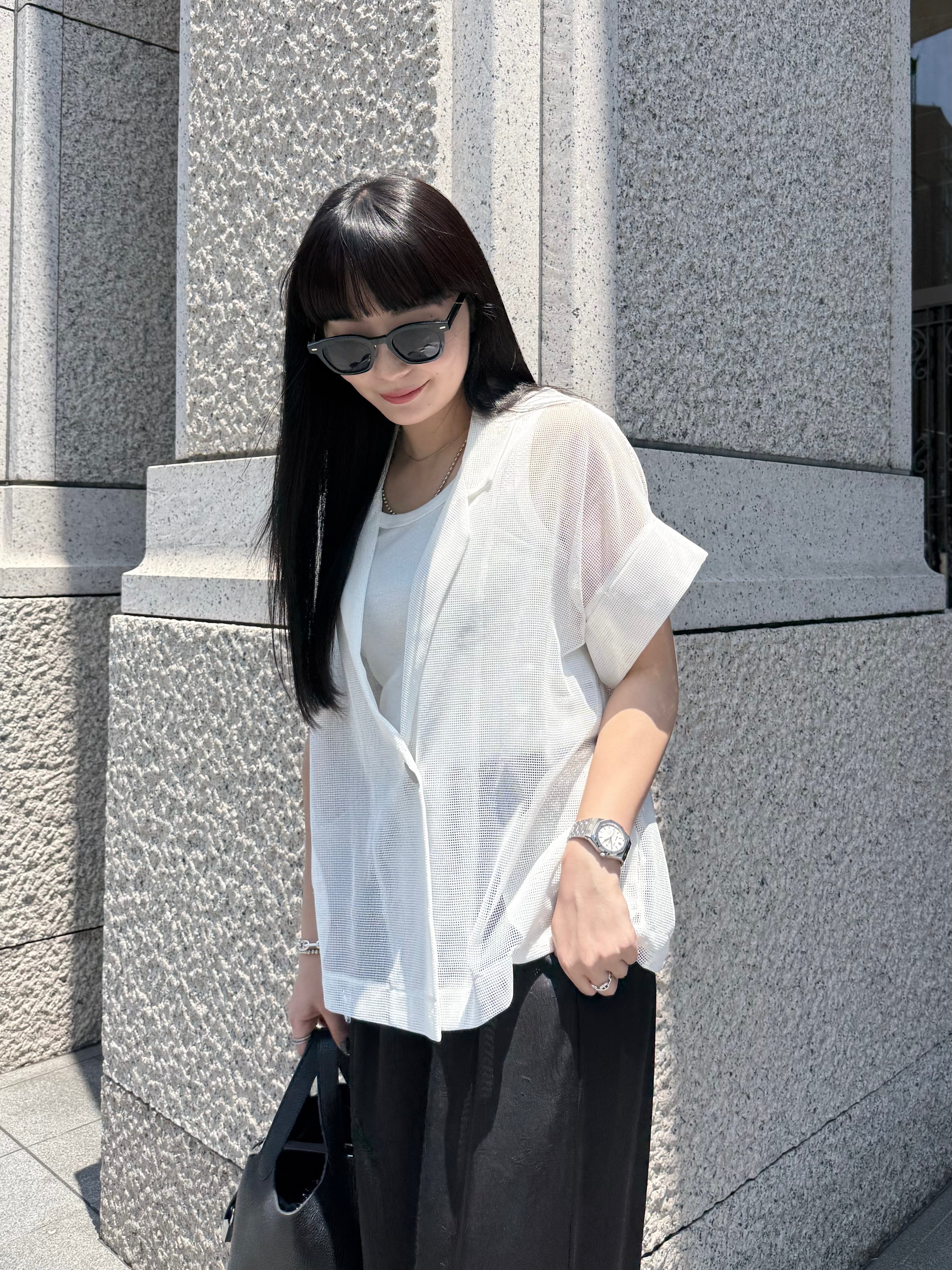 【ASYMM】AIR Mesh Jacket -white-　※7/16-22より順次発送予定