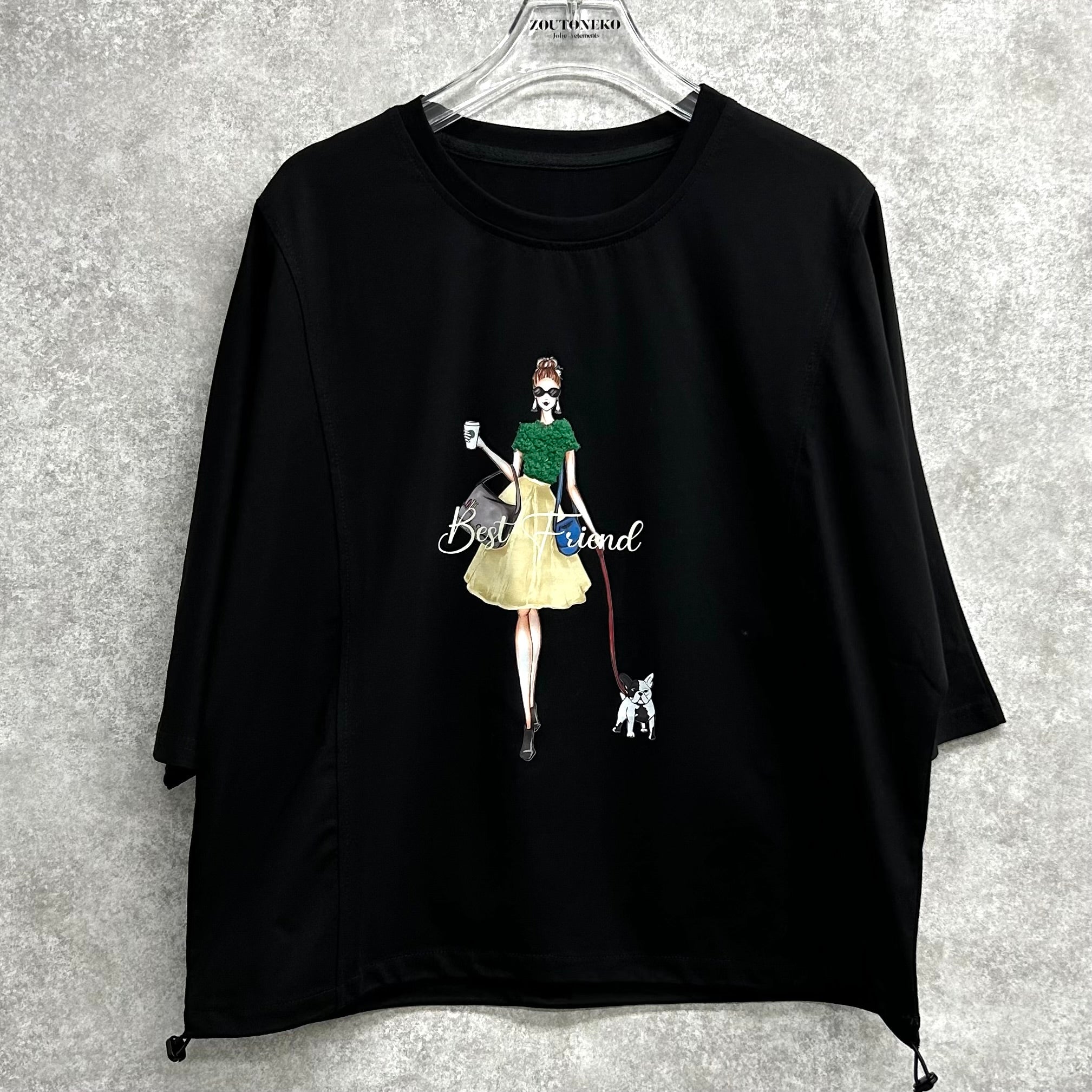 ショッピングガールドロストトップス　-ブラック-　※3/5〜11頃より順次発送予定