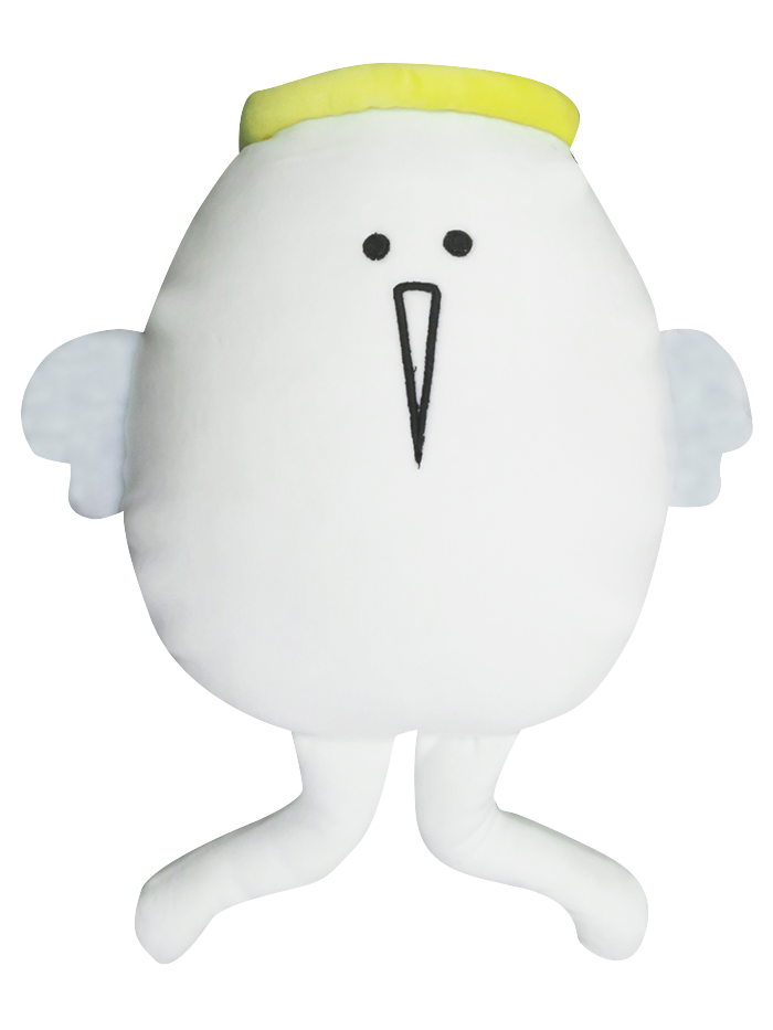 たまごあしのモチモチクッション ANGEL　※7/9~15頃より順次発送