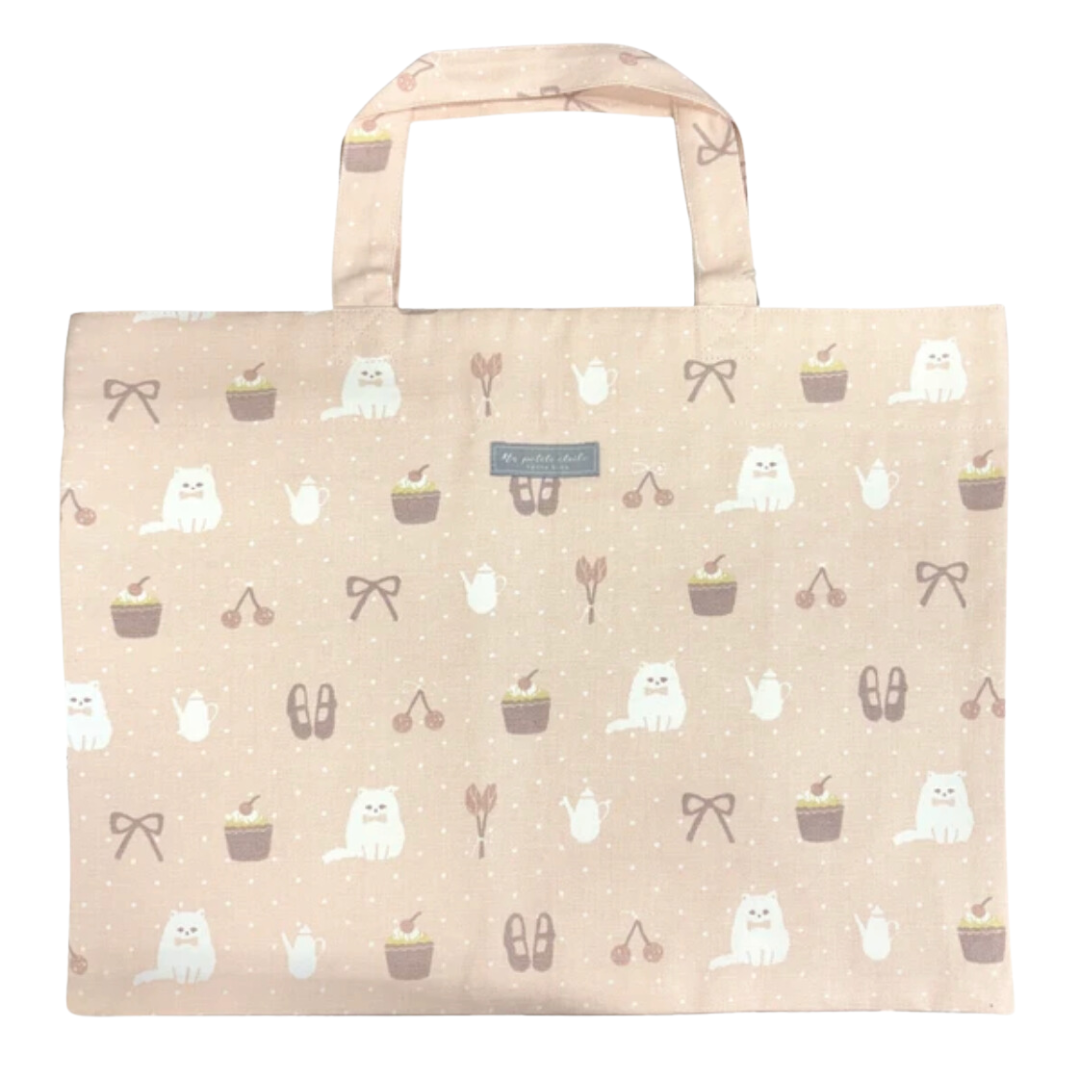 charming collection キャンバスレッスンバッグ　-ピンク-　※2/12〜17頃より順次発送予定